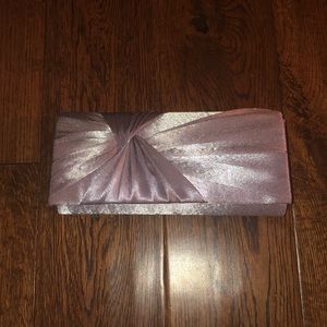 Simple silver clutch purse